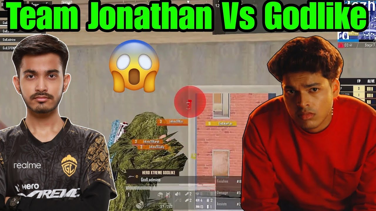 Team Jonathan Vs Godlike 🖤 #jonathangaming #tagontop #godlike 