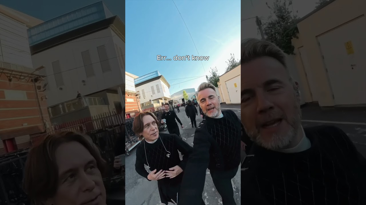 POV: You're Take That about to play a stadium show (but you're lost backstage 😂)