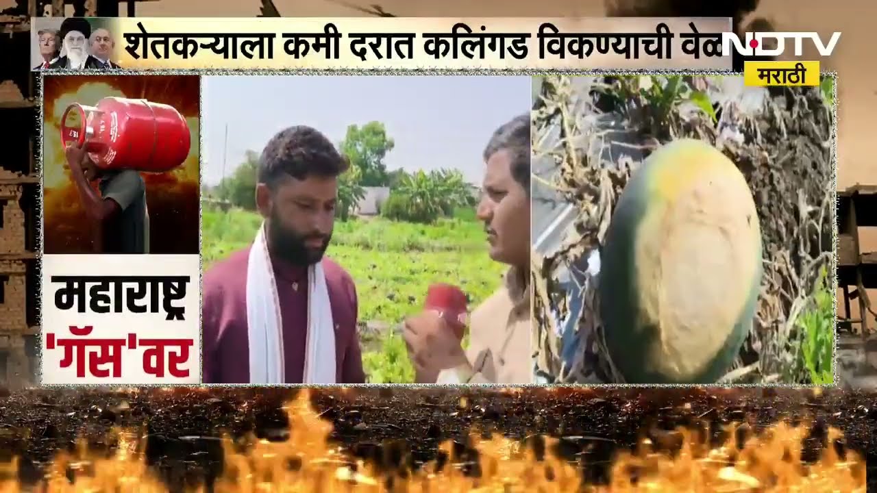 War impact Watermelon Farming | युद्धाचा परिणाम कलिंगड शेतकऱ्यांवर कमी दरांमध्ये उत्पादन विकायची वेळ