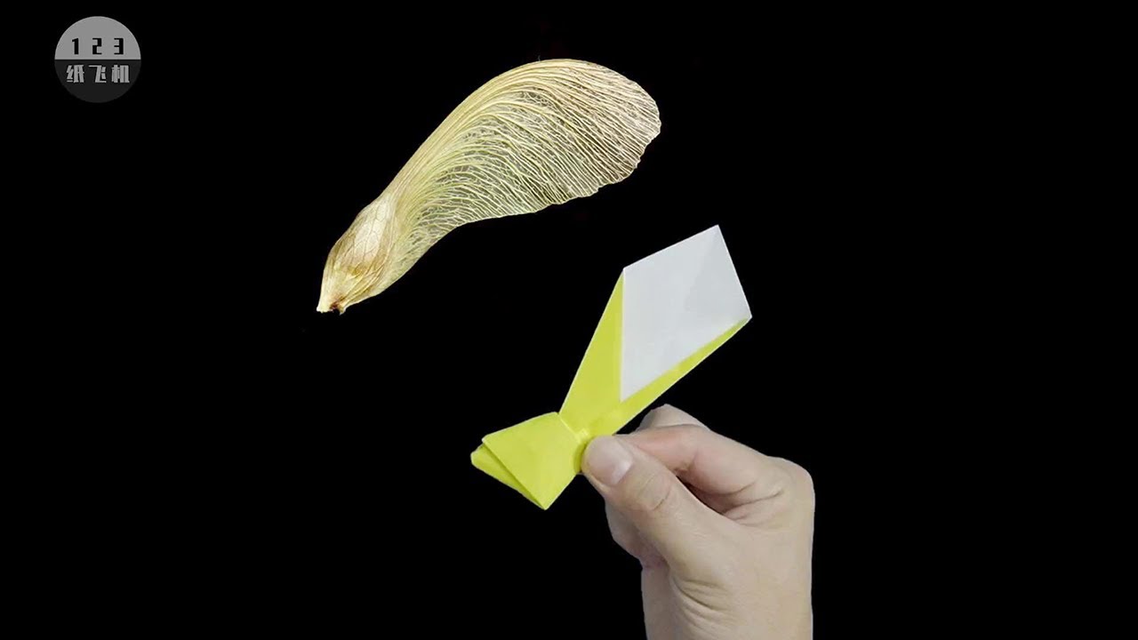 There are also such bionic paper airplanes, maple seed bionic origami! 【Paper Feijun】