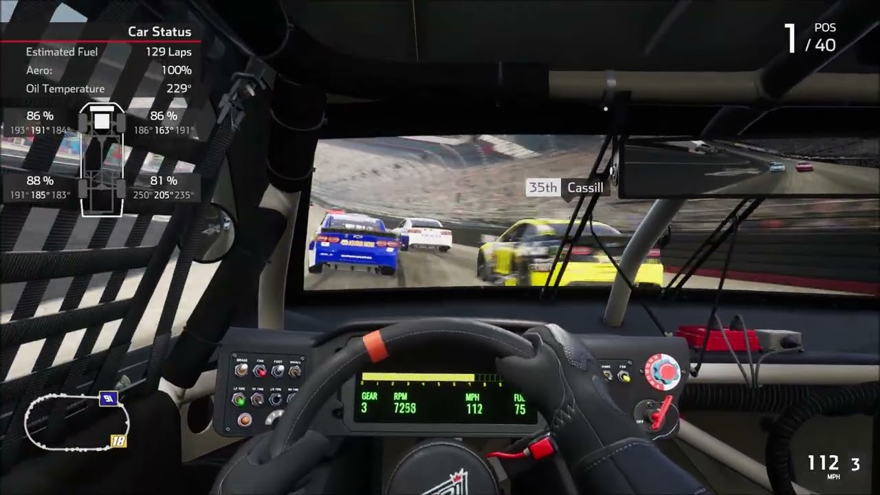 Bristol older setup Practice Race struggled with numb nose Nascar Heat 4