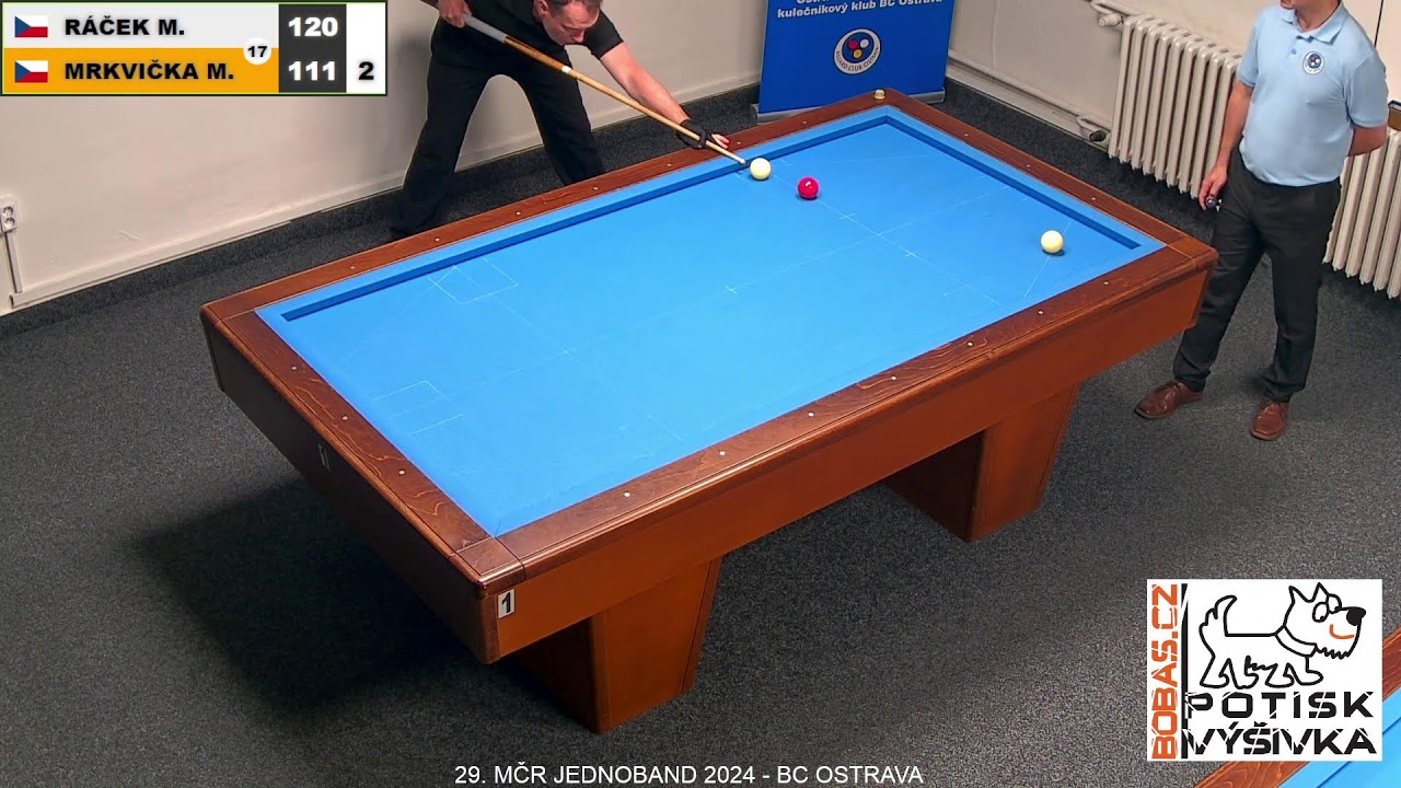 Czech Championship | 1-cushion | SF | Martin Mrkvička v Milan R&aacute;ček