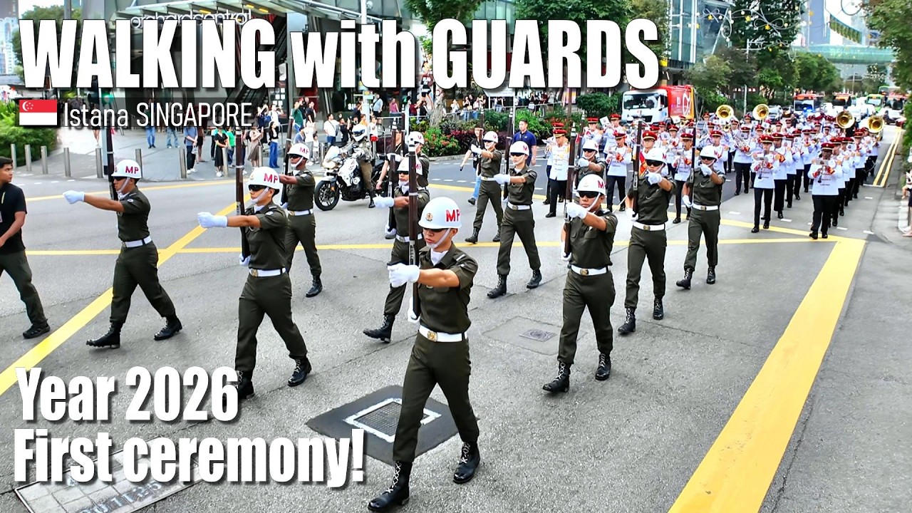 First Ceremony of 2026! Jan 2026 - March of the Singapore Armed Forces 🇸🇬 - Virtual Walk [4K]
