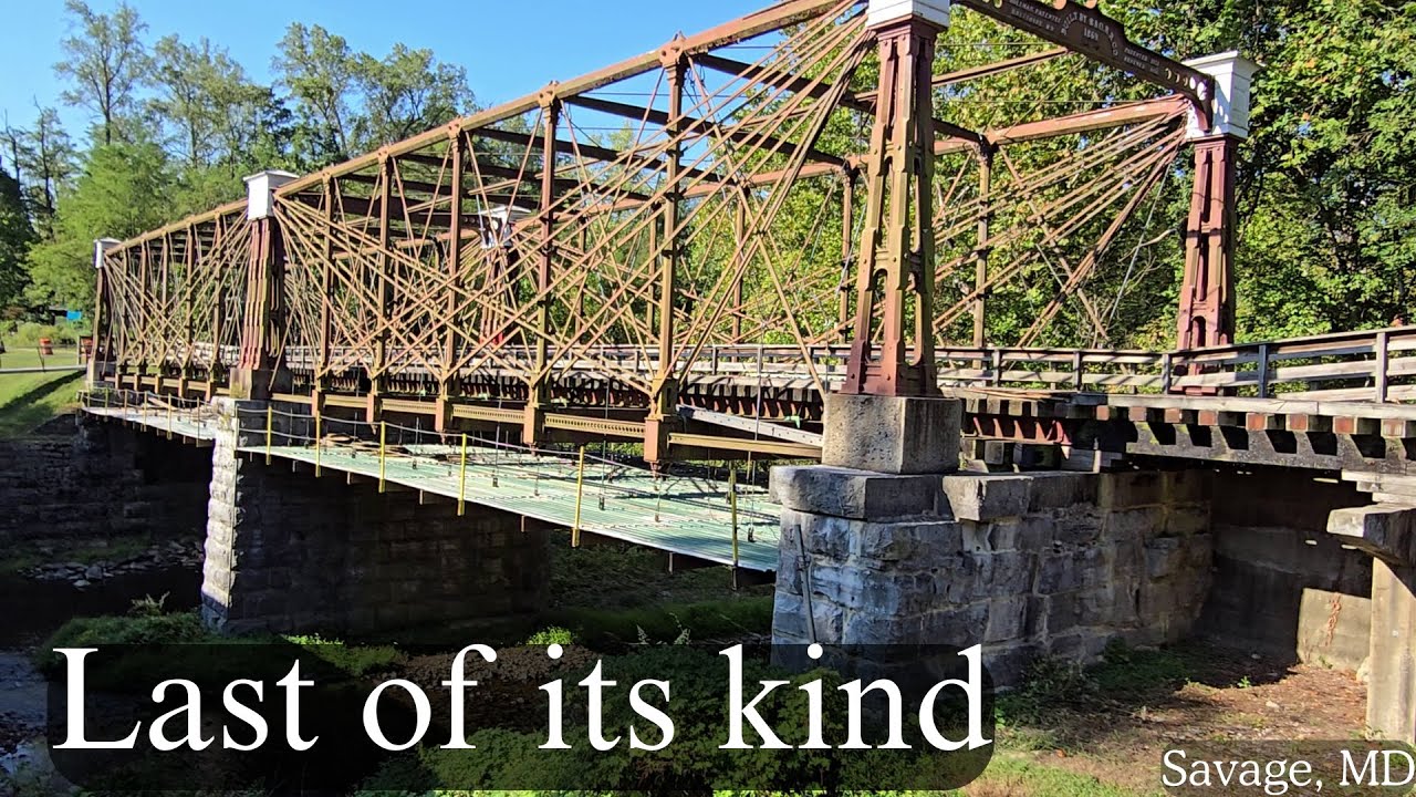 Exploring the Last Bollman Truss Bridge & Historic B&O Patuxent Branch Trail in Savage, Maryland