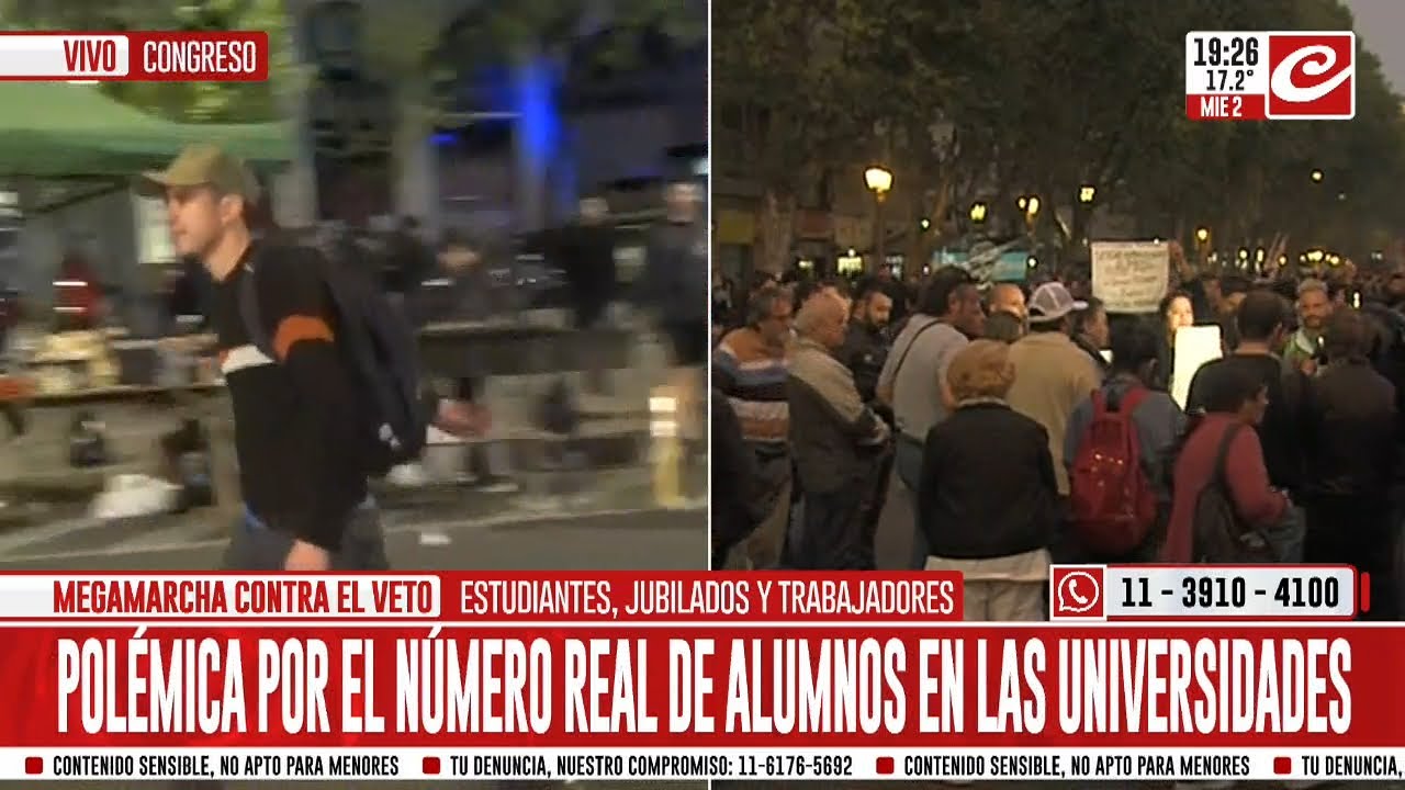 Sigue la desconcentración de la marcha universitaria