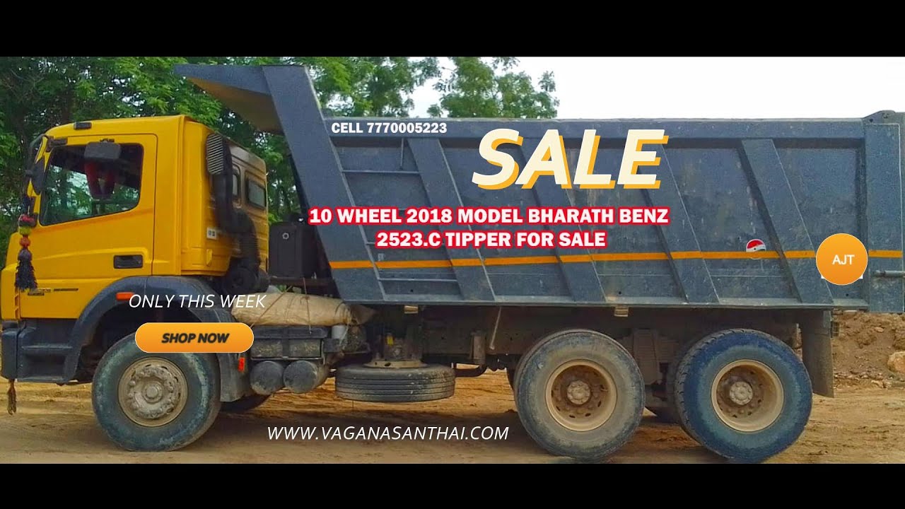 🔴10 WHEEL 2018 MODEL BHARATH BENZ 2523.C TIPPER FOR SALE | bharatbenz2523tipperspecifications