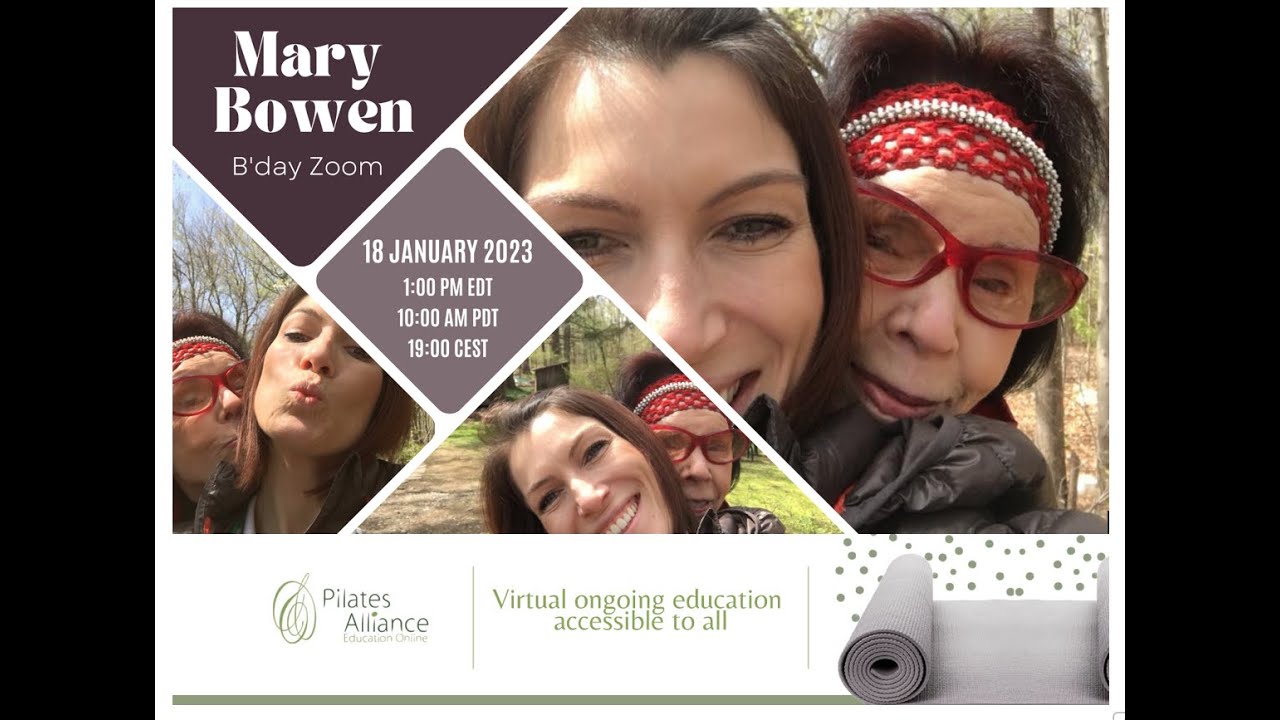 Mary Bowen 93rd Bday Celebration Meeting with the Pilates Community