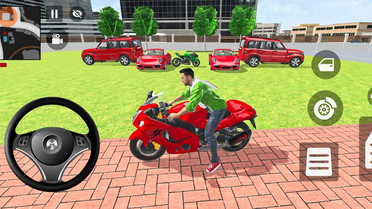 🎮 Franklin order by 2️⃣ Scorpio 2️⃣ supar car and 1️⃣ Ninja H2R Bike in Indian Theft Auto Simulator