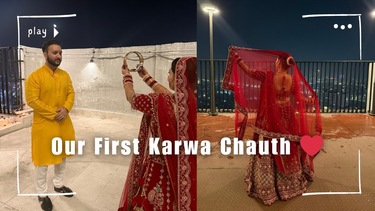 Our First Karwa Chauth ❤️ Newly Married Couple Vlog
