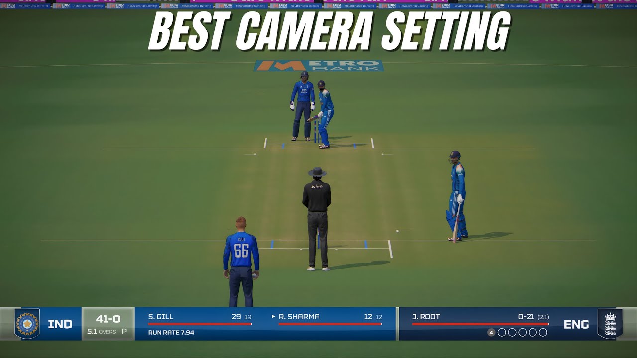 Настройки камеры для игрового процесса в стиле ТВ | CRICKET 26