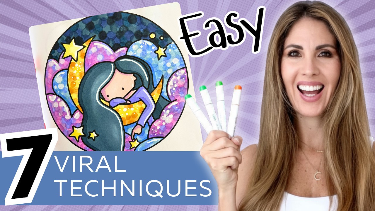 Showing you the Easiest coloring Techniques to create AMAZING pages!
