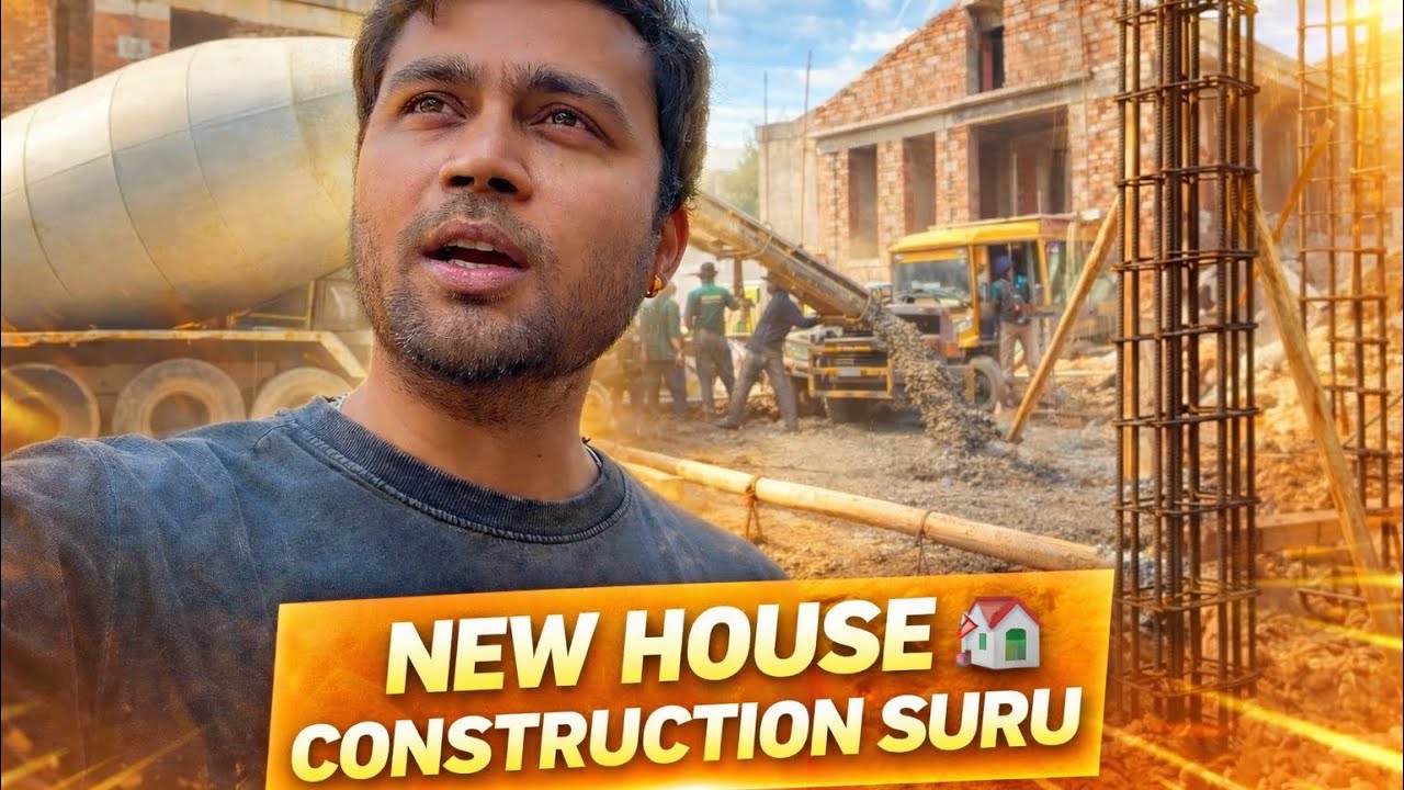 Finally New Ghar ki Construction Suru 🥰 || THEBAMOLAS
