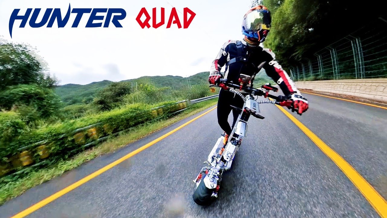 🛴 14kw⚡Hunter QUAD /지리산 노고단 성삼재 업힐코스 /Electric hyper scooter/전동킥보드/