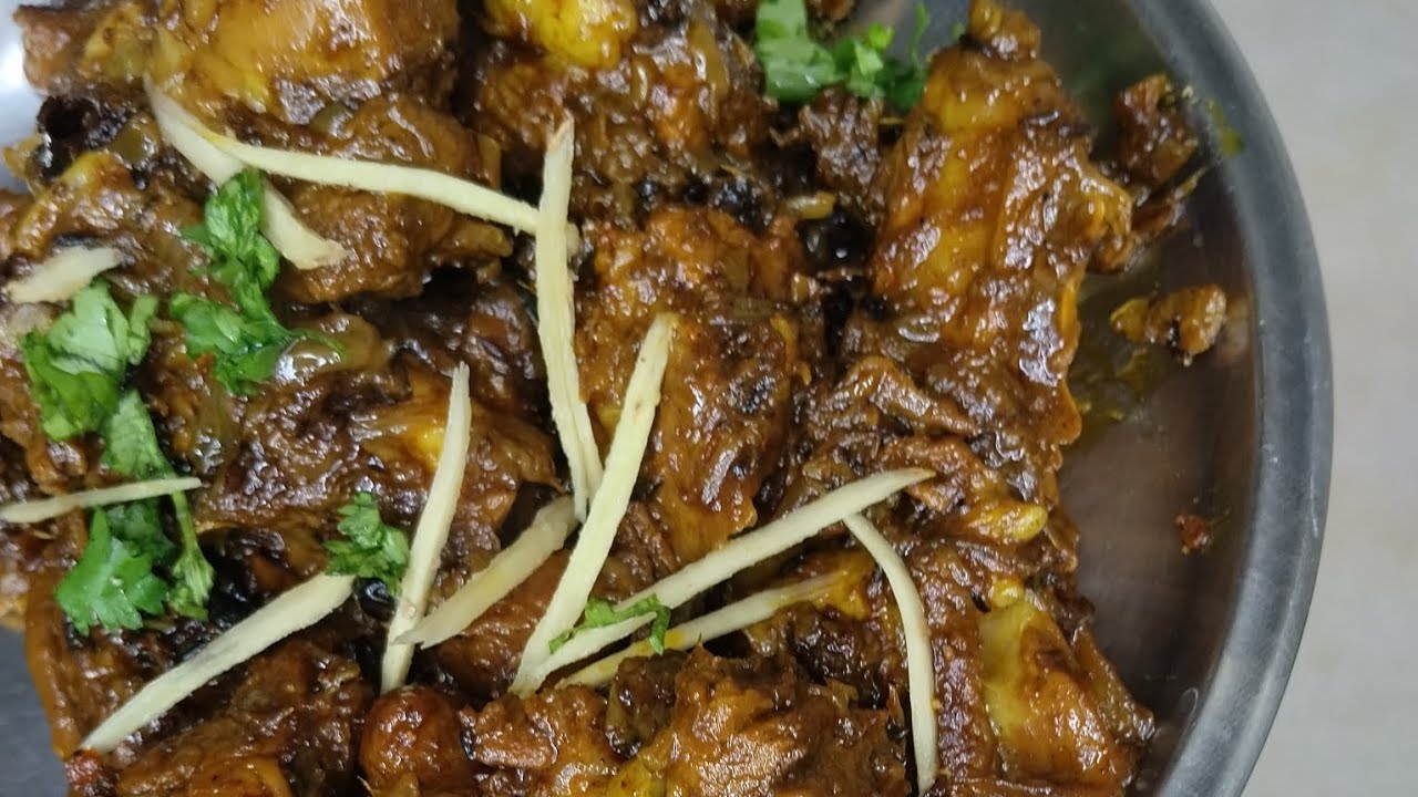 #Bhuna adaraki gosht# भुना अदरकी गोश्त#