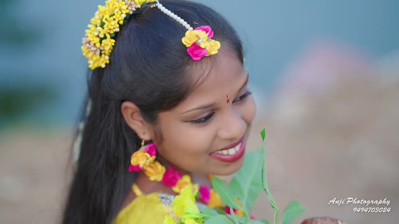 Poojitha haldi song  ++Anji photography NDD 9494703024
