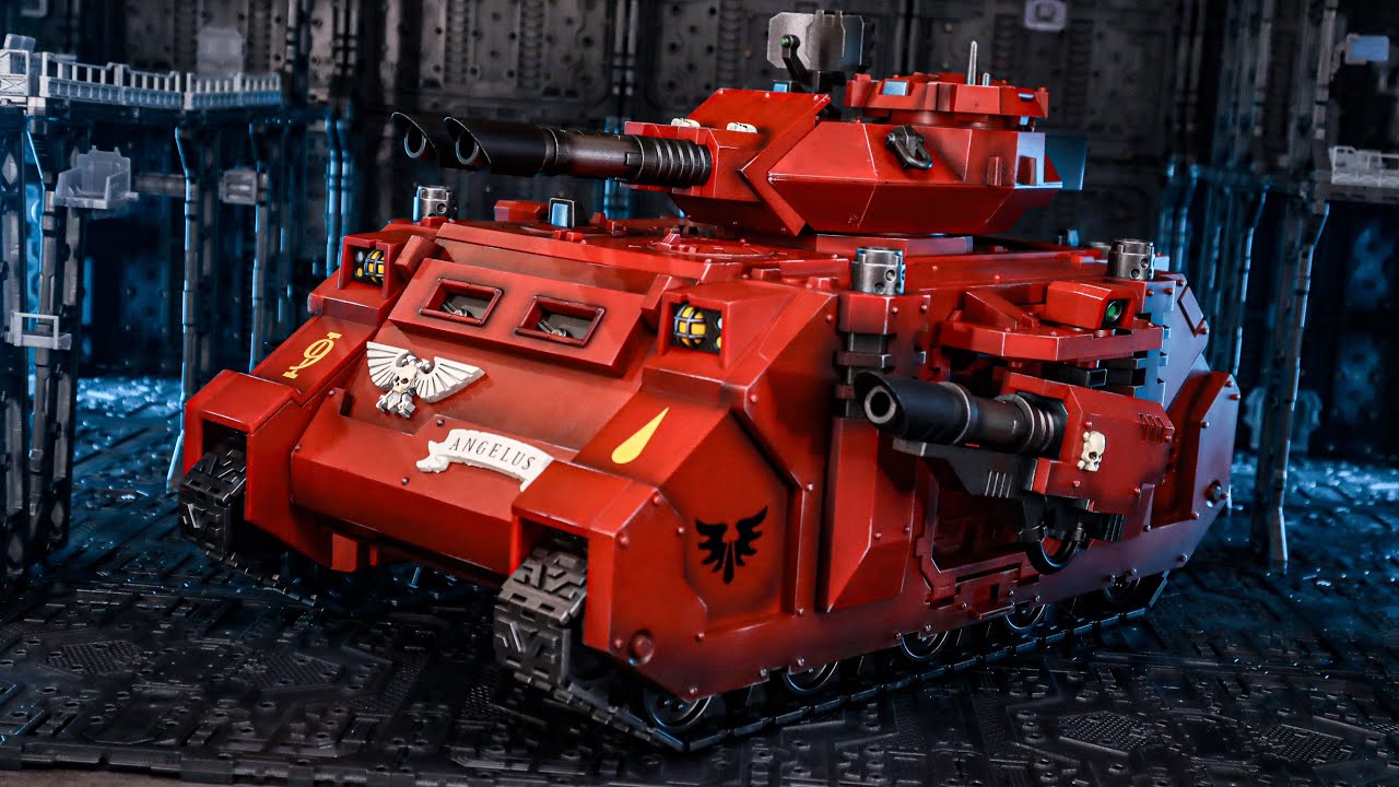 JoyToy JT01499 1/18 Warhammer 40K Кровавые Ангелы Хищник Аннигилятор с двумя лазпушками