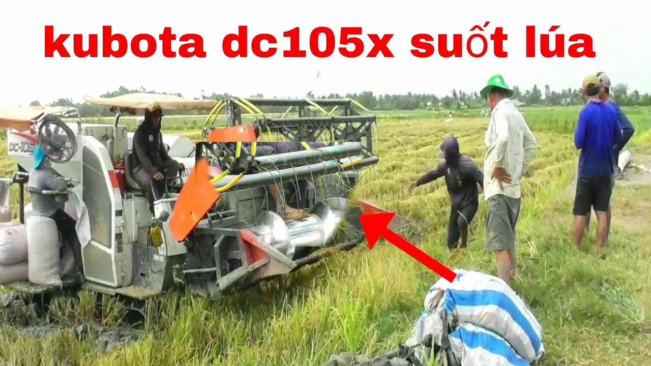 XEM BỘ HAI MÁY CẮT KUBOTA DC105X BINH IDOL LINH NHỎ LỘI ĐẤT LÚN
