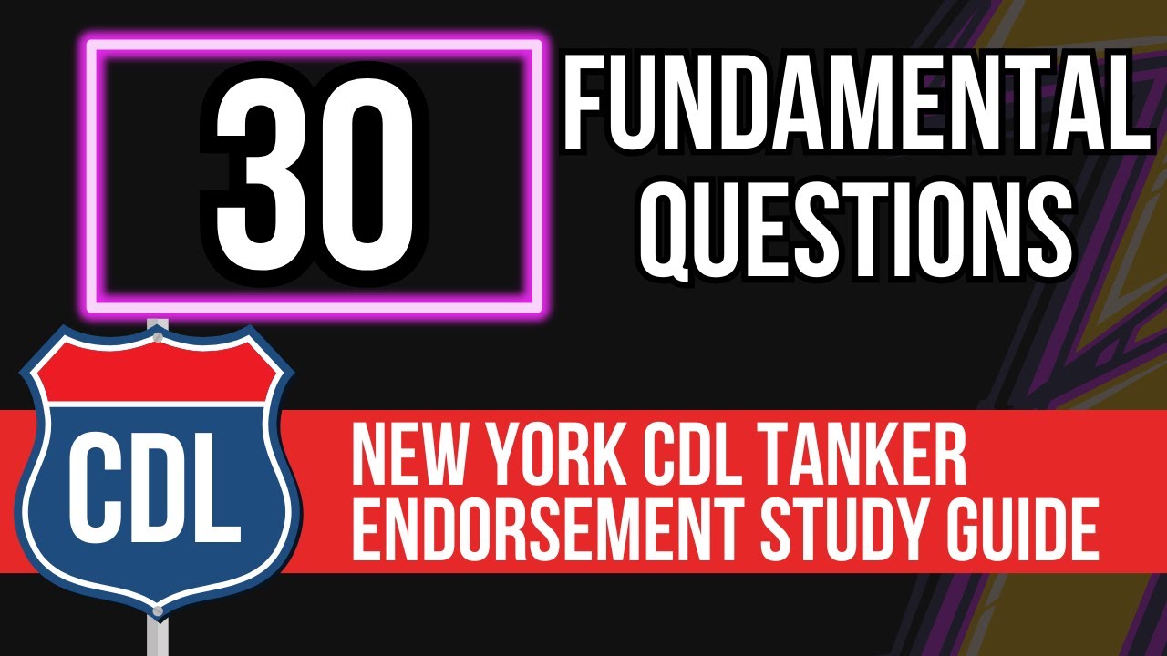 New York CDL Tanker Endorsement Study Guide 2026 (NY Practice Test with Questions and Answers)