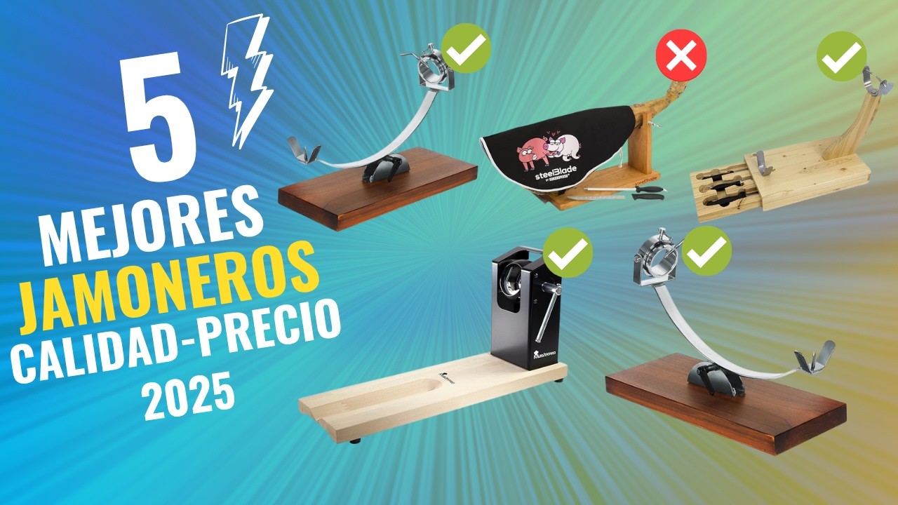 Los 5 Mejores Jamoneros de 2025 Calidad-Precio en Amazon ✅ NO COMPRES UNO SIN VER ESTO 🔥