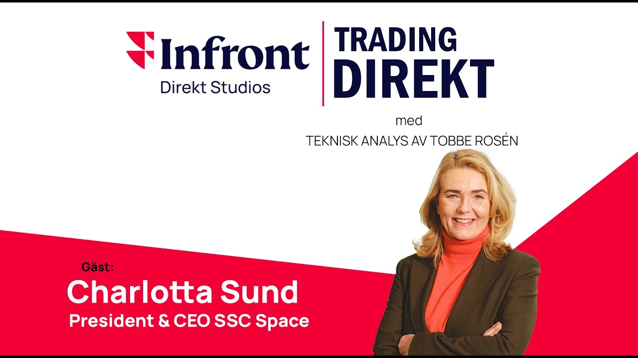 Trading Direkt 2026-02-24 | Rymdsektorn med Charlotta Sund, VD SSC Space. Tobbe med TA
