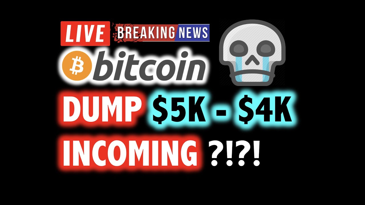BITCOIN DUMP INCOMING?! $5K - $4K NEXT?! 💥❗️ LIVE Crypto Analysis TA & BTC Cryptocurrency Price News