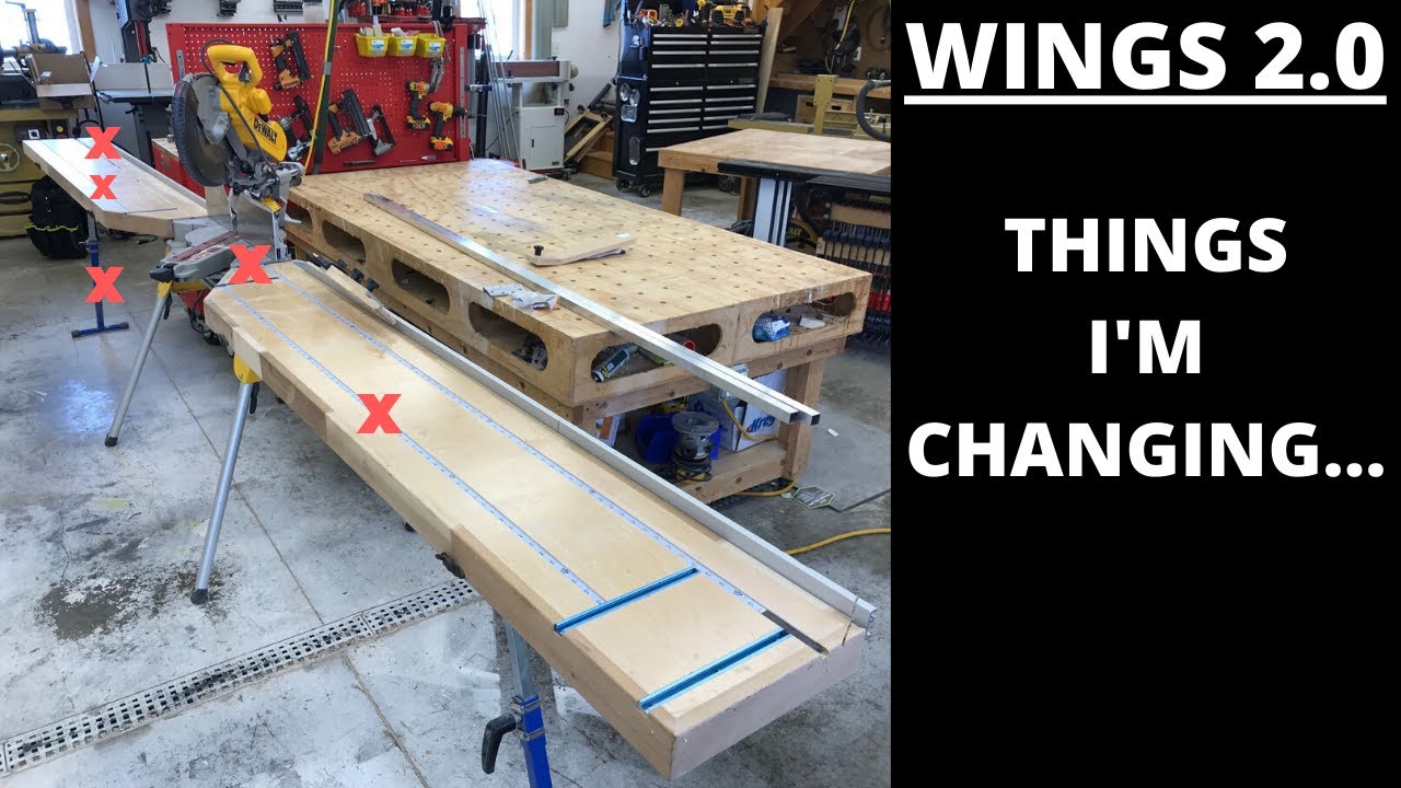 Miter Saw Wings Version 2.0 - Build Video 2.0 Is Coming...