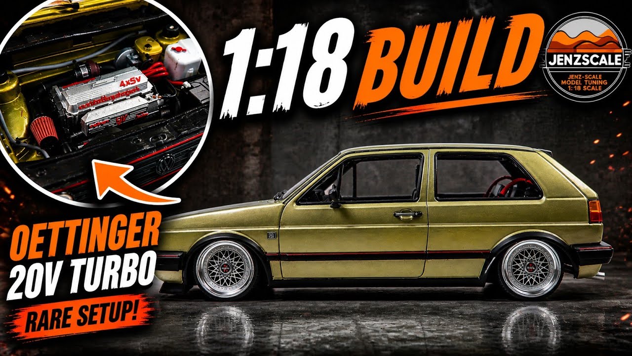Golf 2 wird zum seltenen Oettinger 20V Turbo! 🔧 1:18 #Custom #diecast