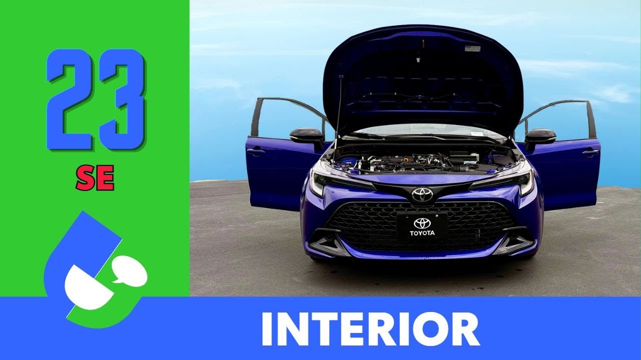 2023 Corolla SE Hatchback Interior Review by Toyota