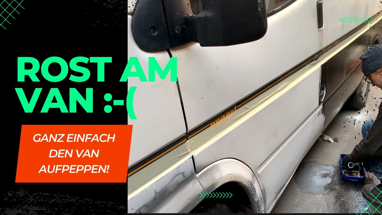 Alten Van (1989) Ford Transit Rost beseitigen.
