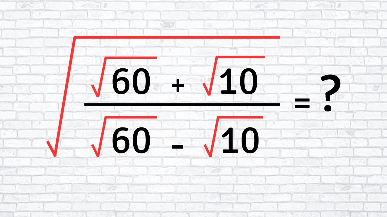 Japan | Japanese Math Olympiad | Very Nice Square Root Math Simplification |