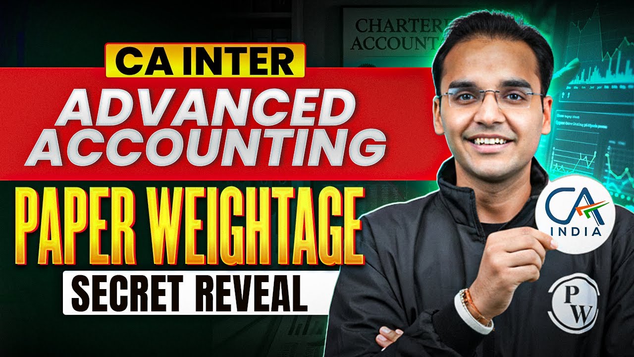 CA Inter Advanced Accounting Paper Weightage Secret Reveal 🔥| ABC Analysis By CA Nitin Goel
