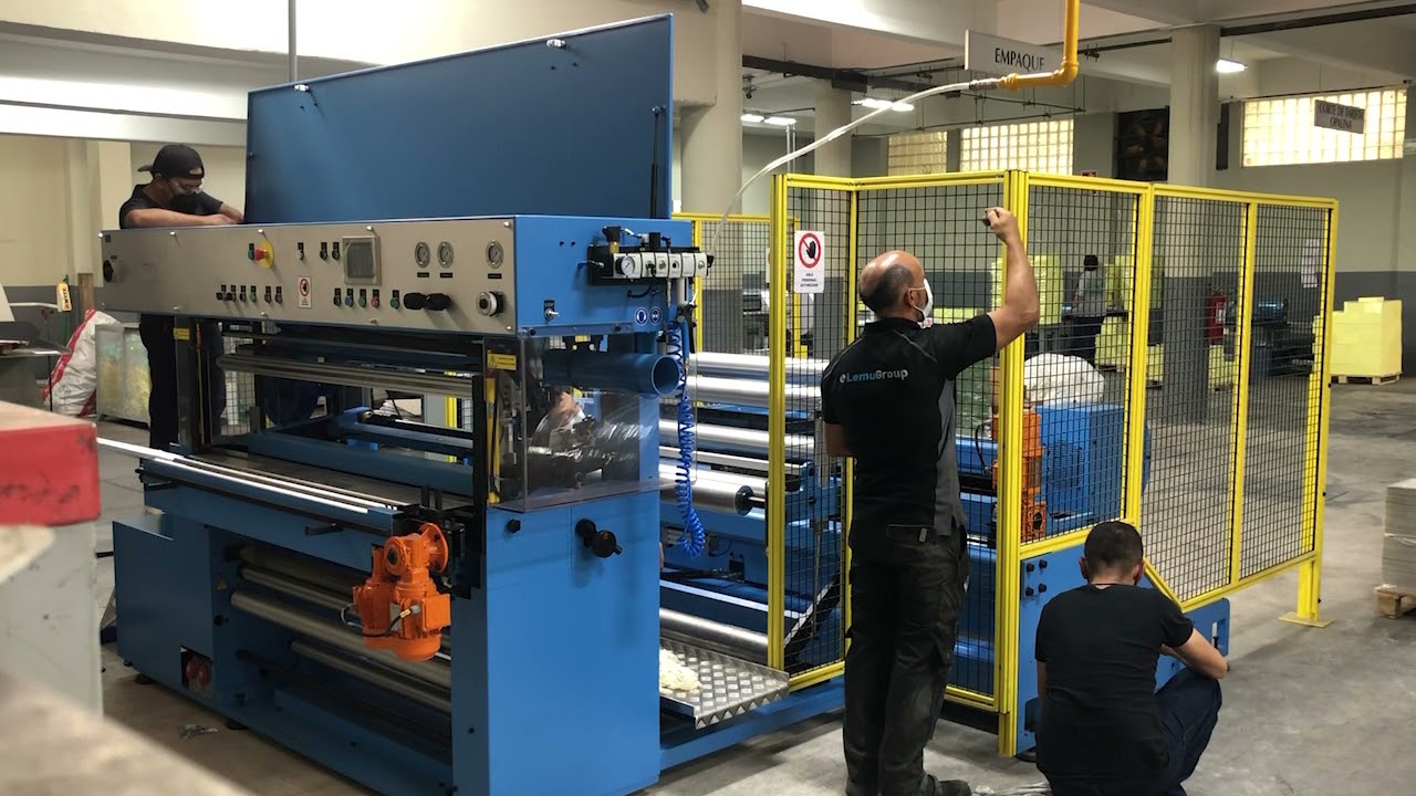 Instalación de máquina LEMU en la planta de Transformación de Poniente 128.