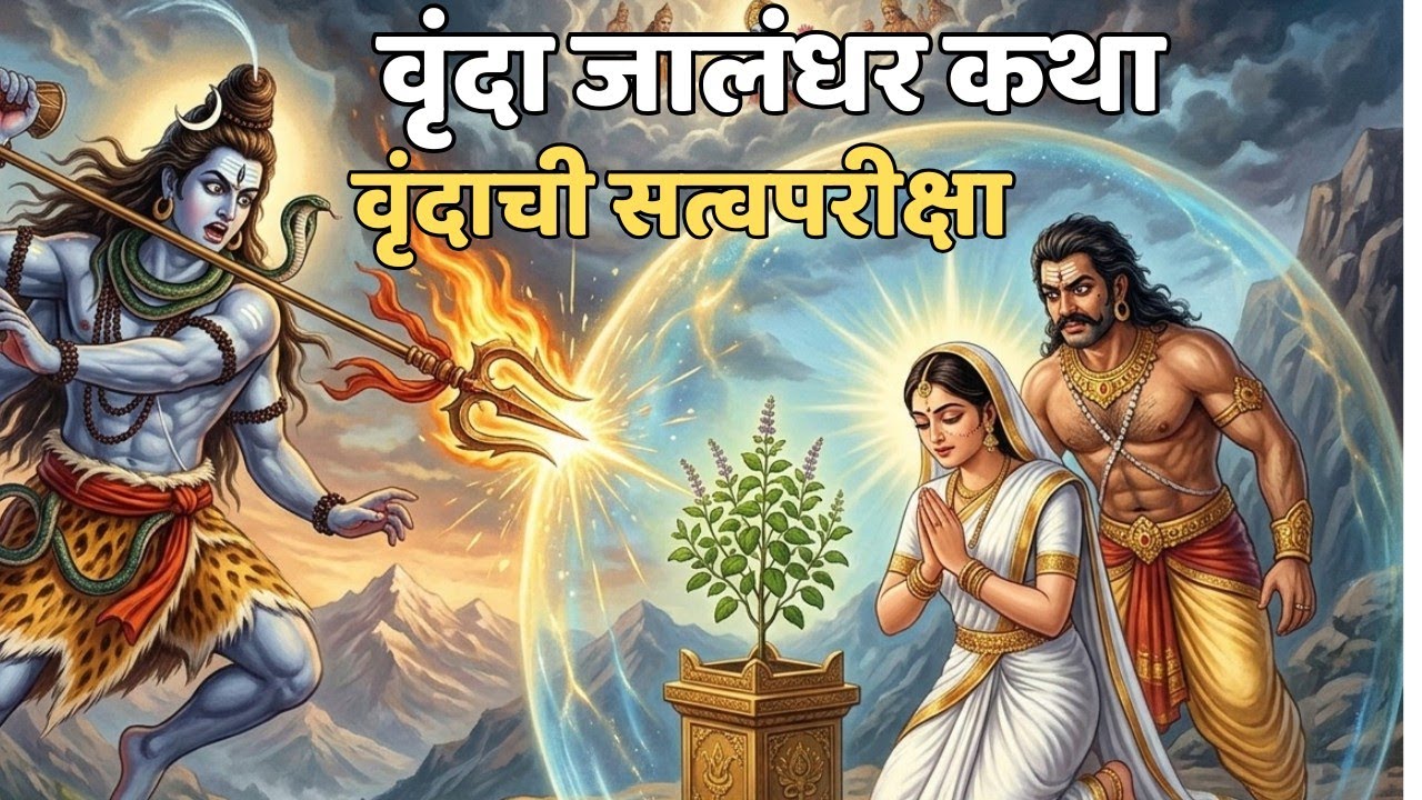 देवी वृंदाची सत्वपरीक्षा I तुलसी विवाह कथा  Story of devi tulsi and lord vishnu I Jalandhar story