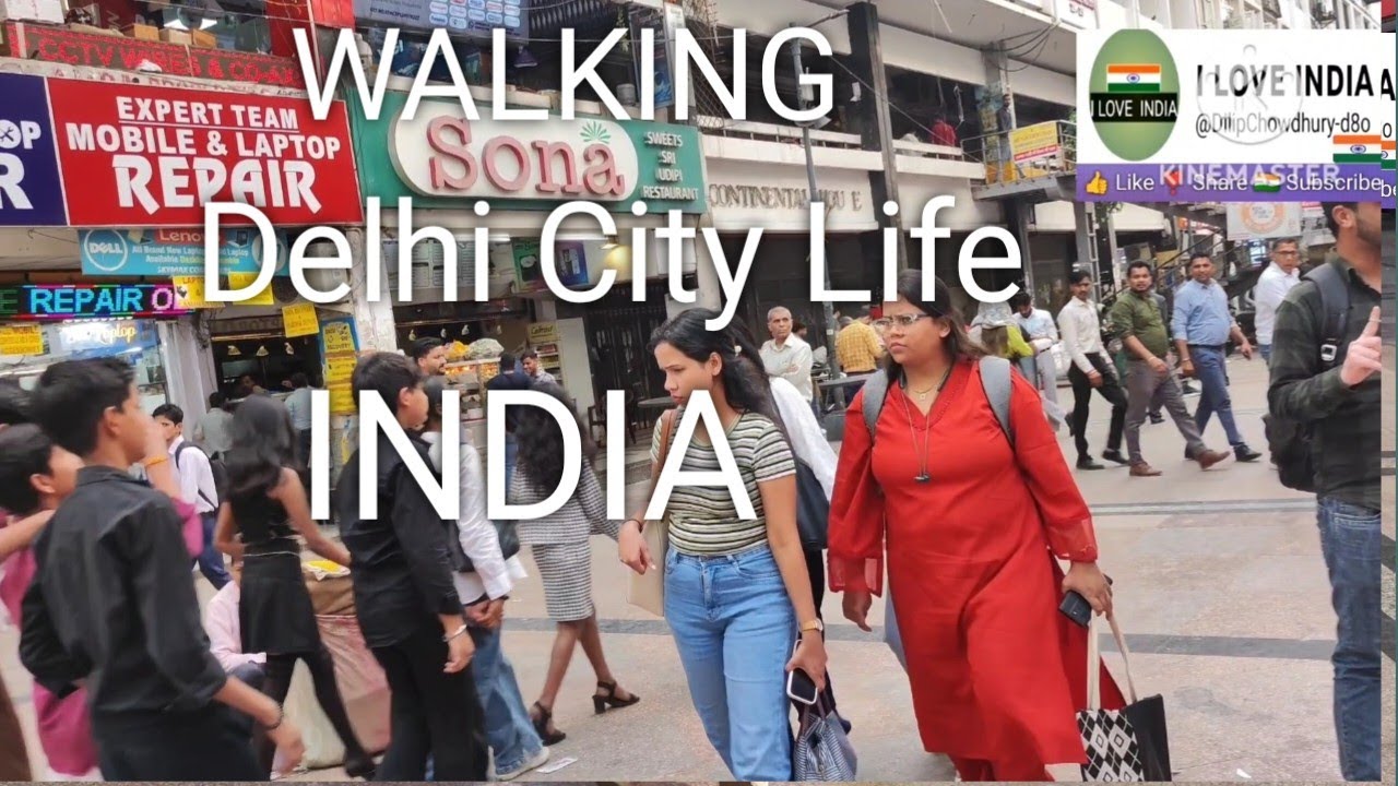 Walking in New Delhi Market Place | Delhi Life Style | Real 🇮🇳 India | Real People | Real Sounds 