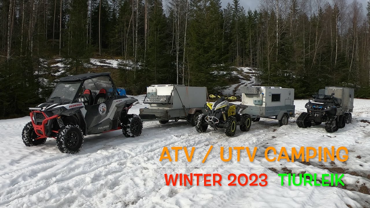 ATV/UTV  Winter Camper / Camper  / Overland trailer /Polaris / Can am Offroad tur i snøen / part 2