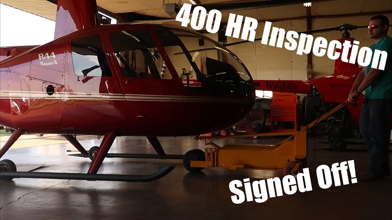 Robinson R44 X-Country and 400 hour inspection