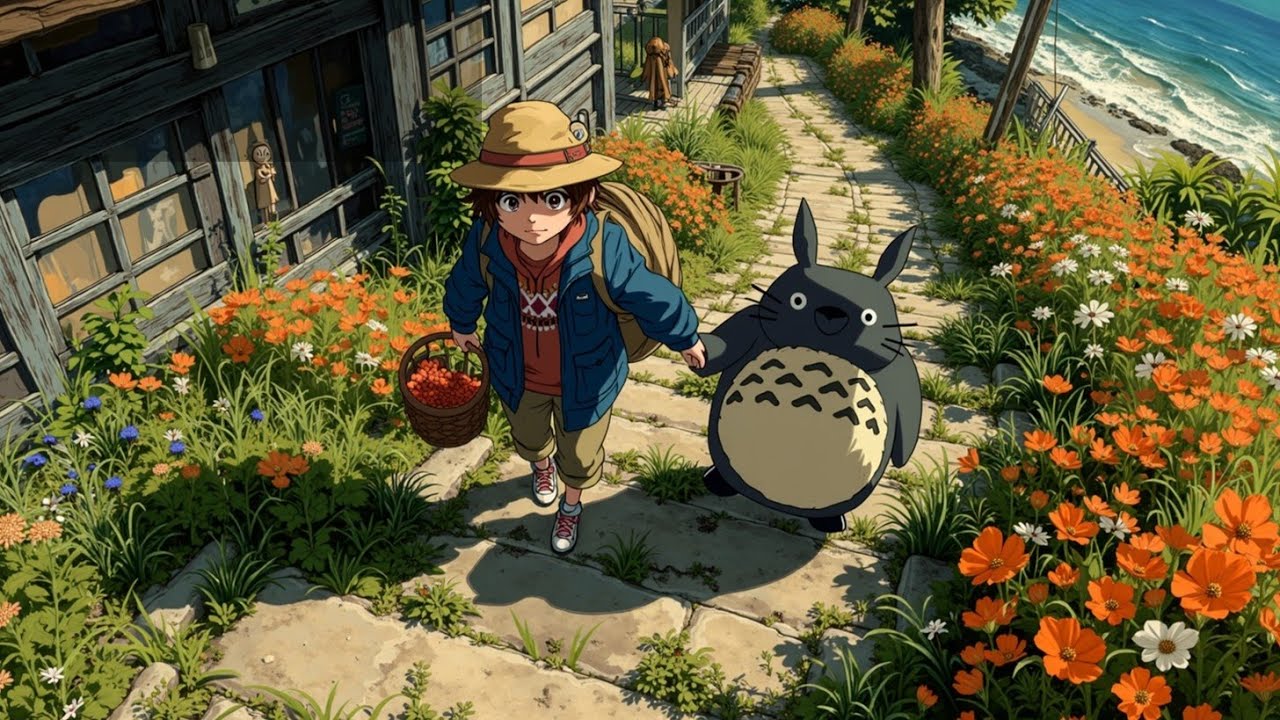 Расслабляющая фортепианная музыка Ghibli ~ Каверы Джо Хисаиши: учеба, сон, спокойствие, фокус
