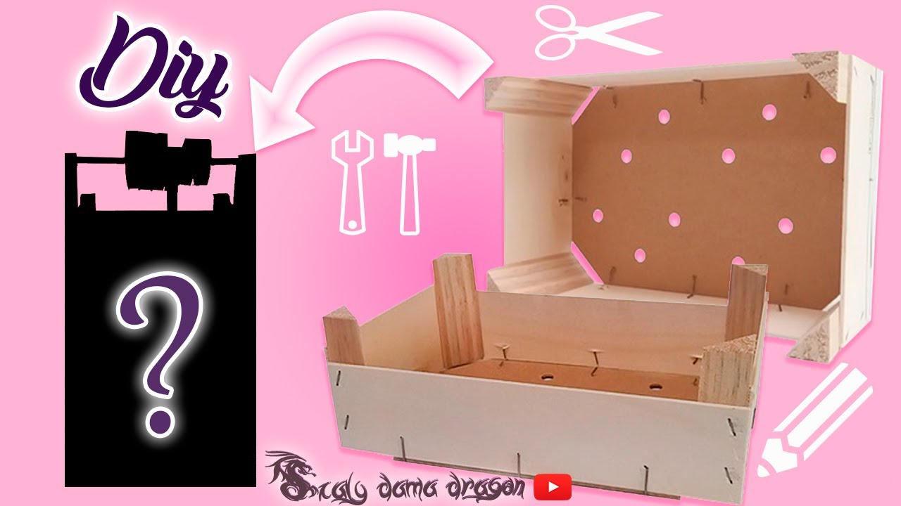 Estantería hecha con cajas de frutas / reciclaje creativo