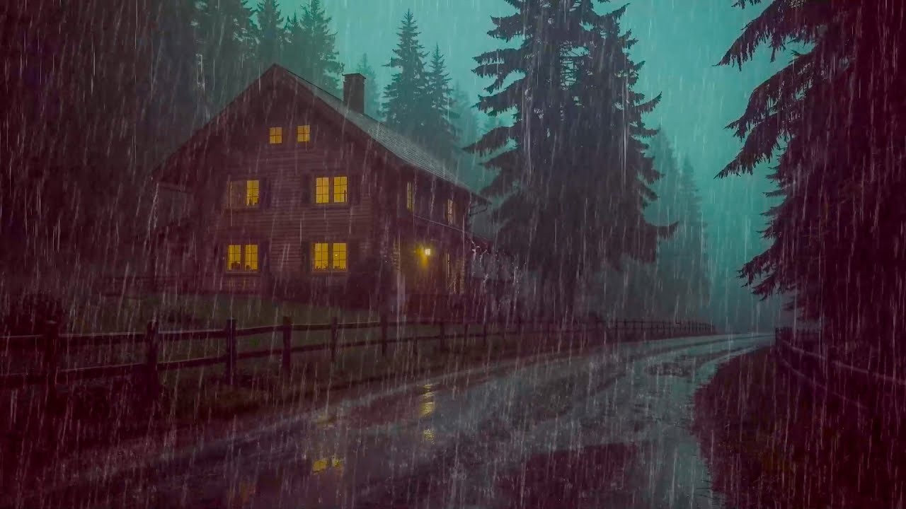 Barulho de Chuva para Dormir ⛈ Som de Chuva Relaxar e Trovão à Noite para Relaxar #78 Sleep Sounds