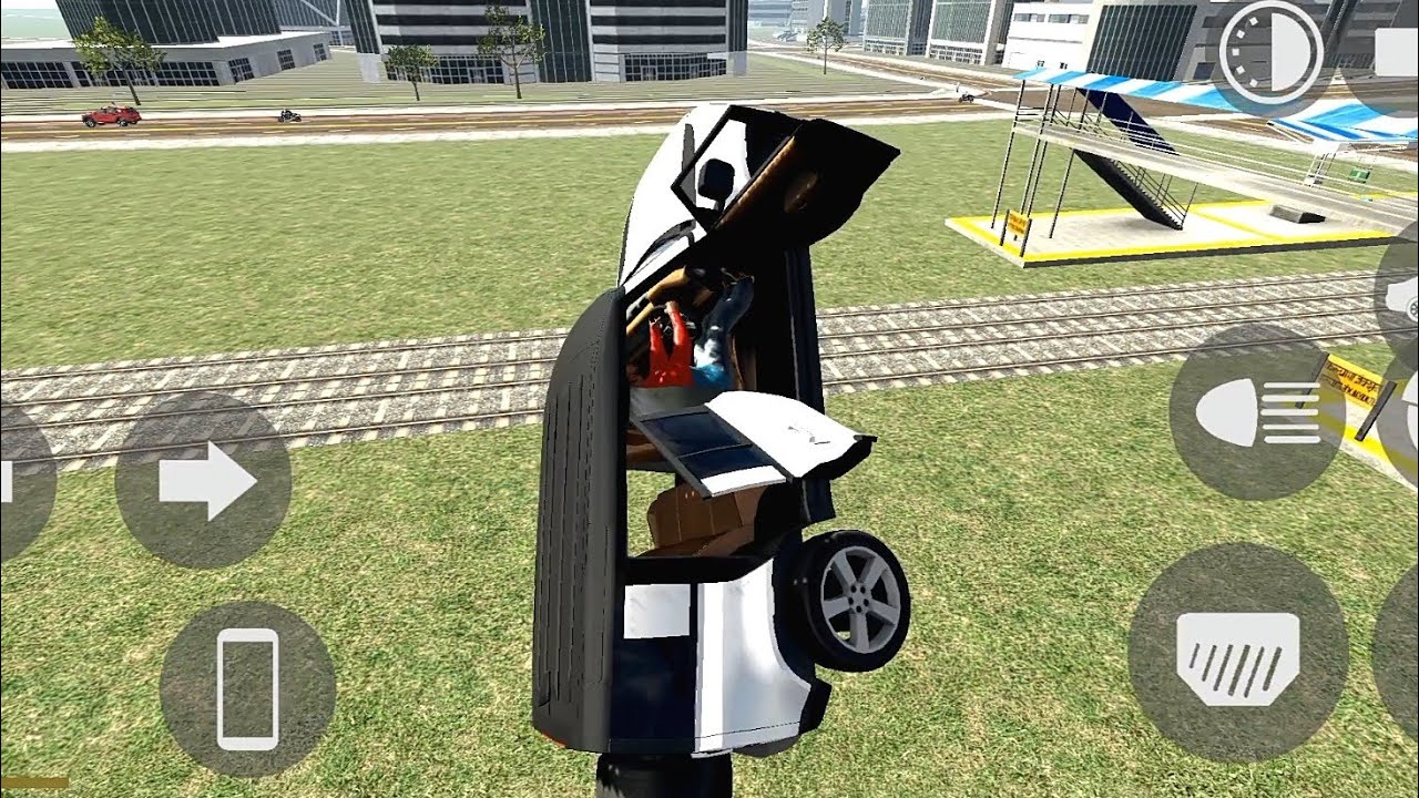 Car crash UNDER MOON gravity in Slow motion