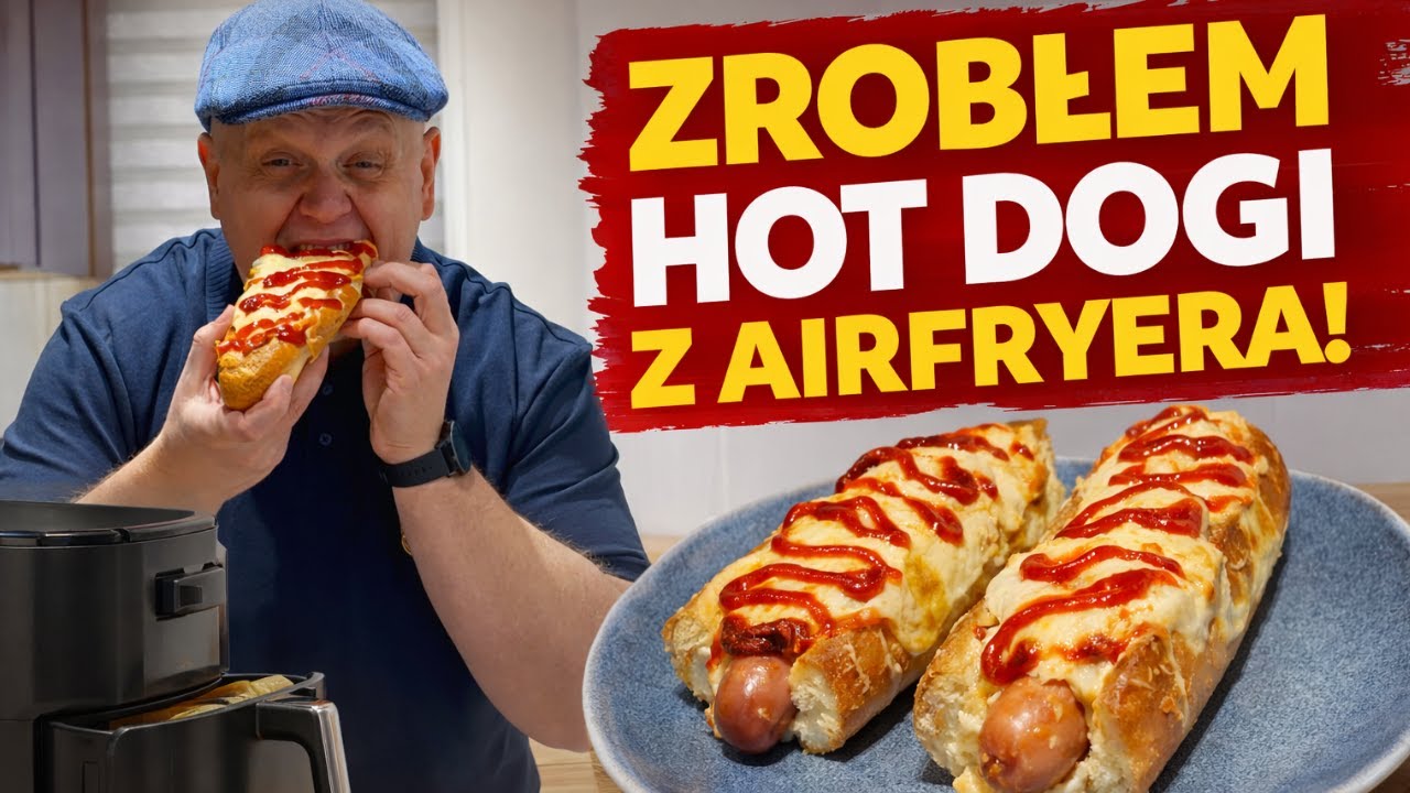 Z ciekawości wrzuciłem hot dogi do air fryera… ups 😅