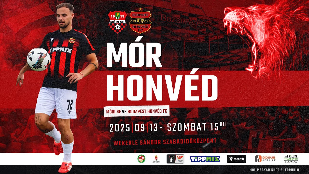Móri SE - Budapest Honvéd FC, MOL Magyar Kupa, 3.forduló