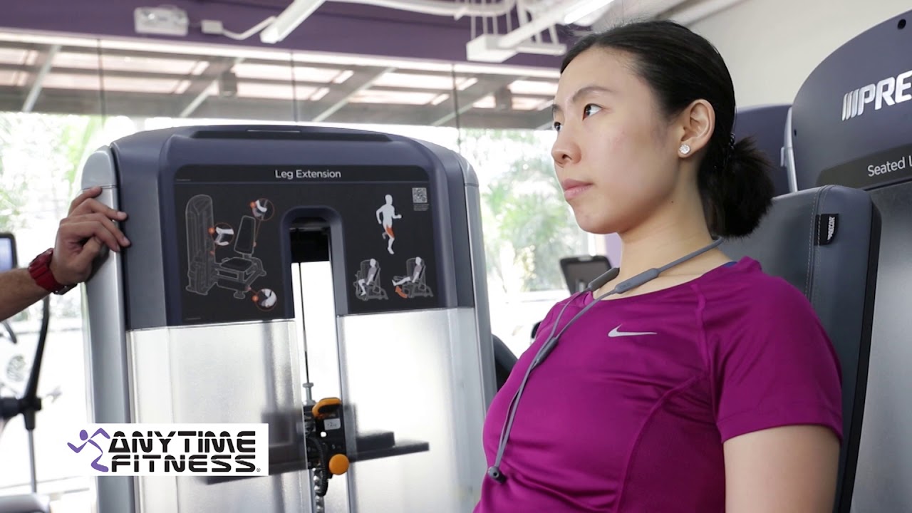 RX PLUS- ANYTIME FITNESS- LEG EXTENSION MACHINE