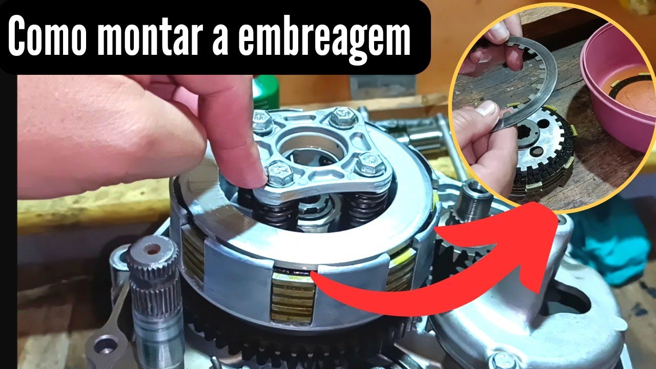 como montar embreagem da Titan 99