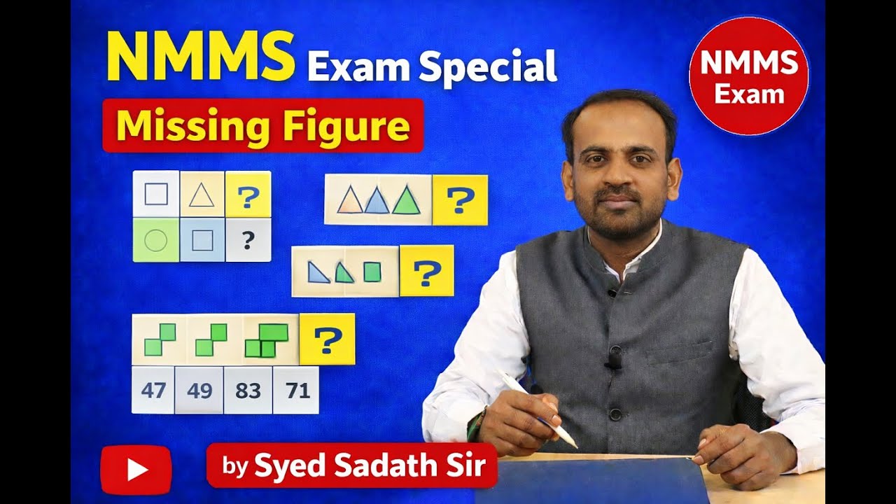 NMMS Exam - Missing Figures Part 2 by Syed Sadath Sir