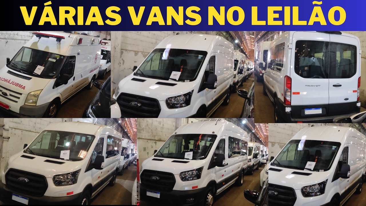 Ford Transit No Leilão Tem Furgão, de Passageiro e Até Ambulância 