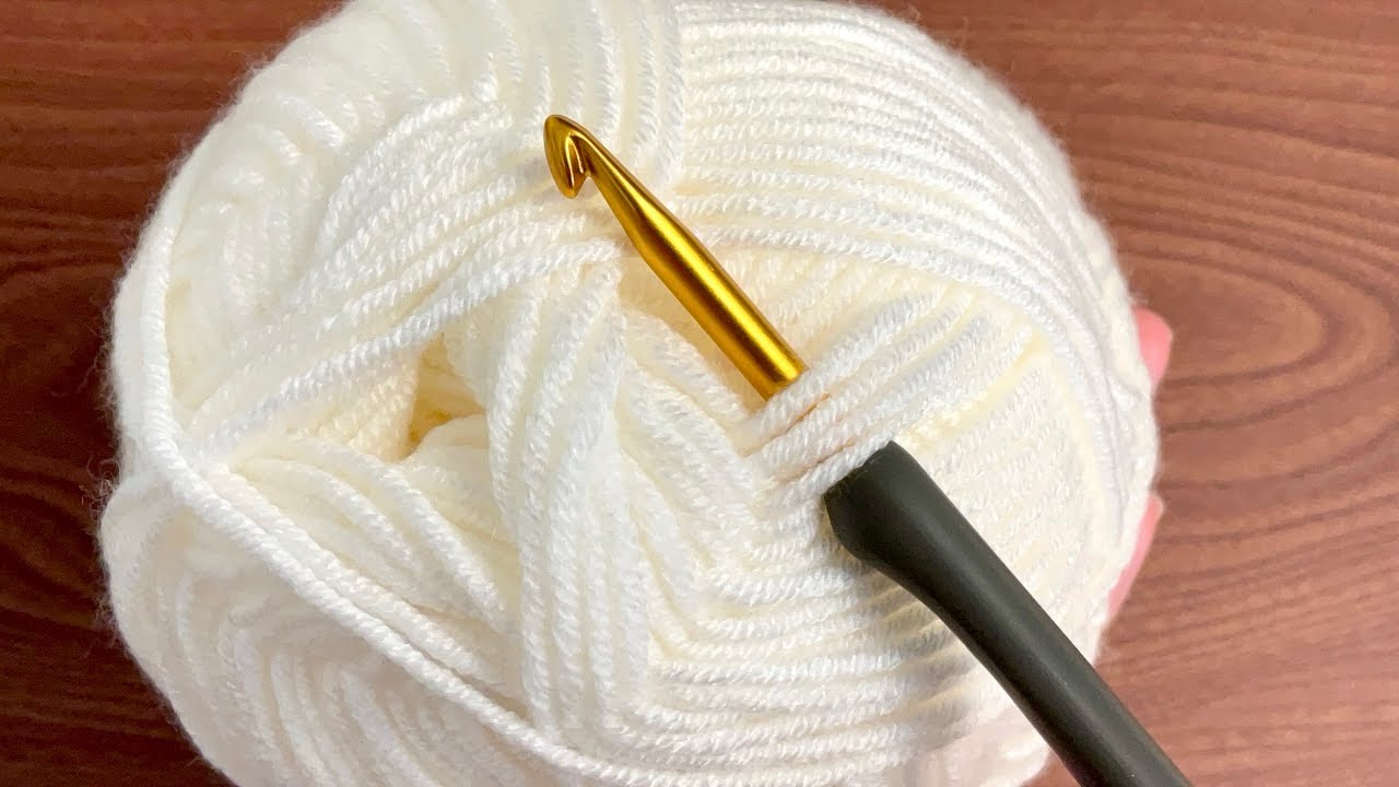 1 РЯД, БЕЗУМНО просто! САМЫЙ КРАСИВЫЙ узор крючком для вашего детского одеяльца! Милая вязка крючком