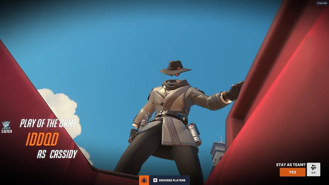 POTG! IDDQD INSANE NANO CASSIDY - OVERWATCH 2 SEASON 3 TOP 500 GAMEPLAY