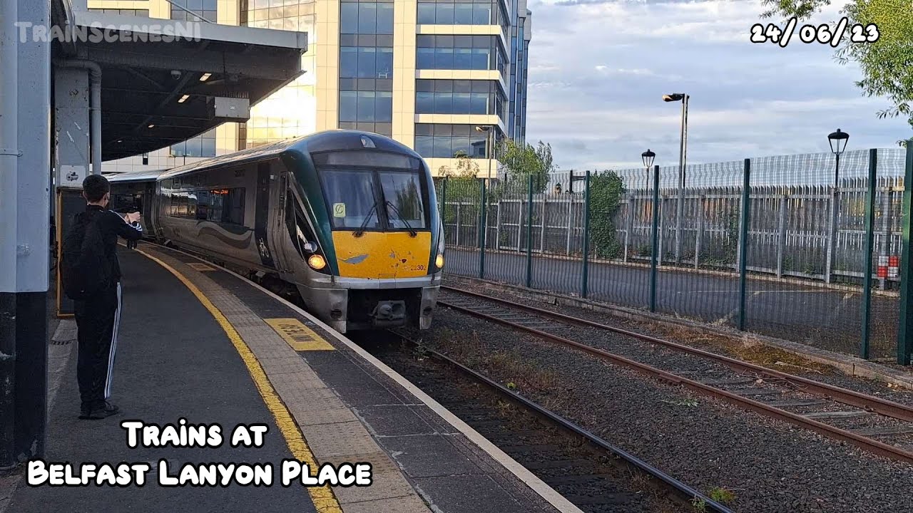 Trains at Belfast Lanyon Place 24/06/23