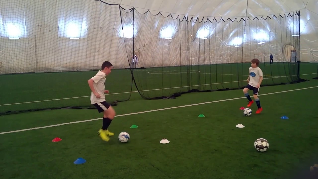 Full Youth Soccer Training Session | 2 u11 Soccer Players | Full Technical Session